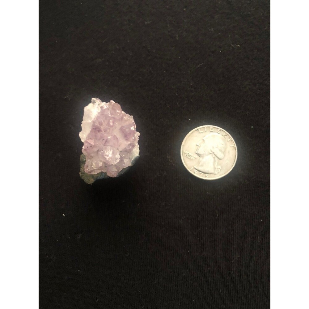 Amethyst crystal fridge magnet